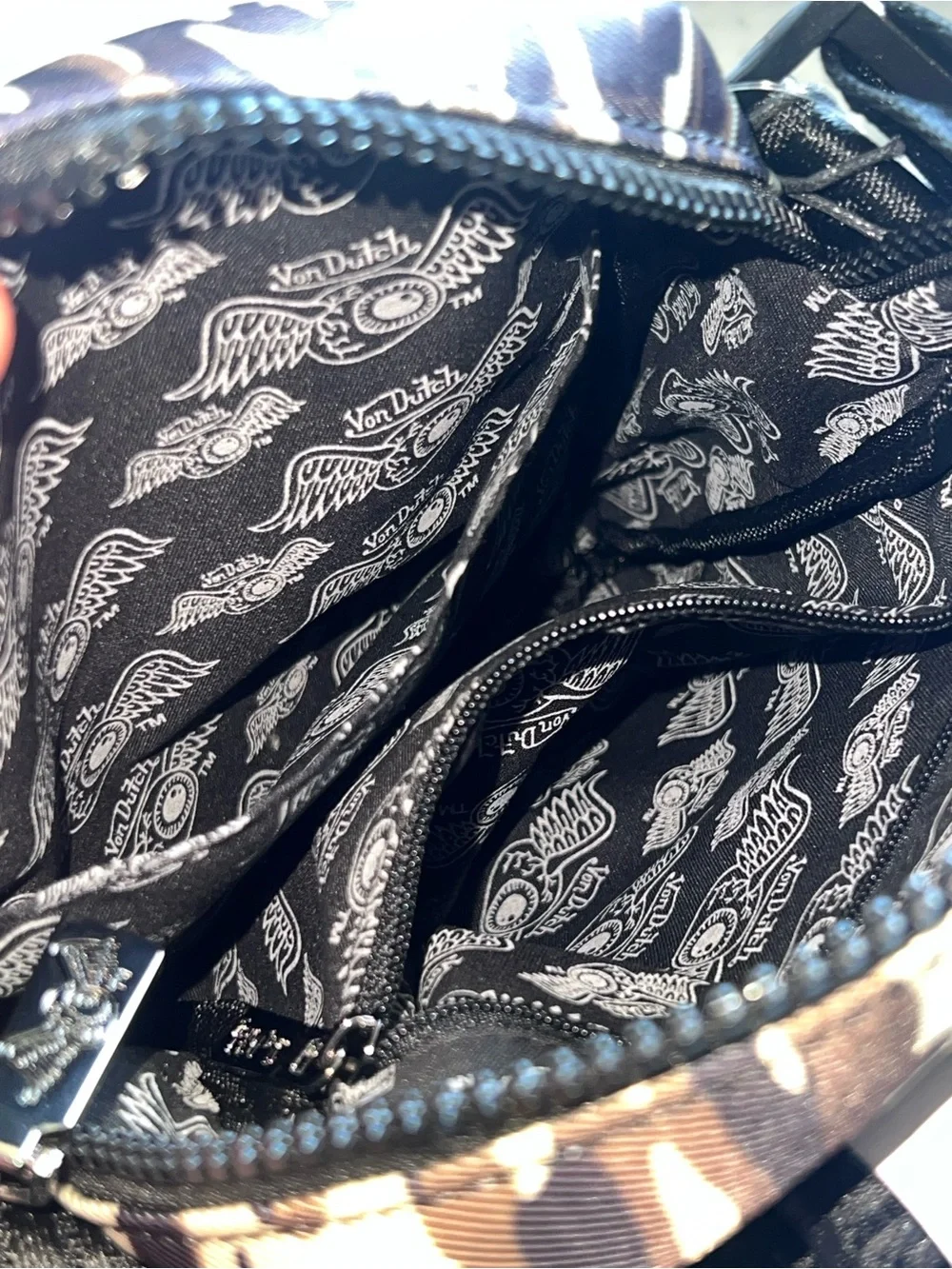 Von Dutch Camo Crossbody Bag